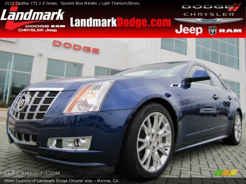 Opulent Blue Metallic / Light Titanium/Ebony 2012 Cadillac CTS 3.6 Sedan