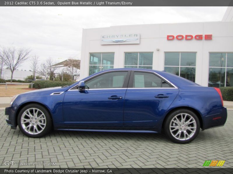 Opulent Blue Metallic / Light Titanium/Ebony 2012 Cadillac CTS 3.6 Sedan