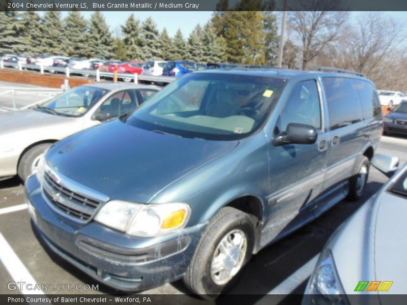Blue Granite Metallic / Medium Gray 2004 Chevrolet Venture LS