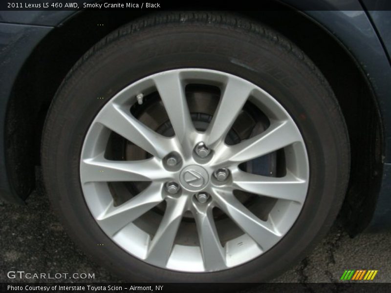 Smoky Granite Mica / Black 2011 Lexus LS 460 AWD