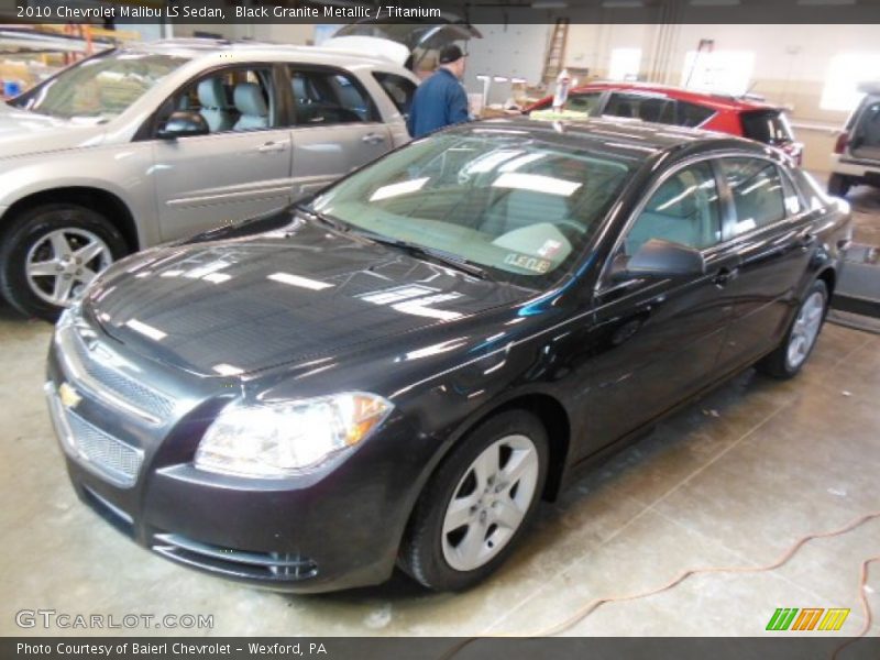Black Granite Metallic / Titanium 2010 Chevrolet Malibu LS Sedan