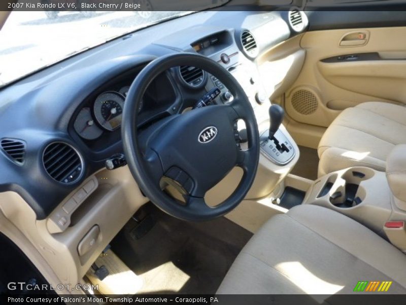 Black Cherry / Beige 2007 Kia Rondo LX V6
