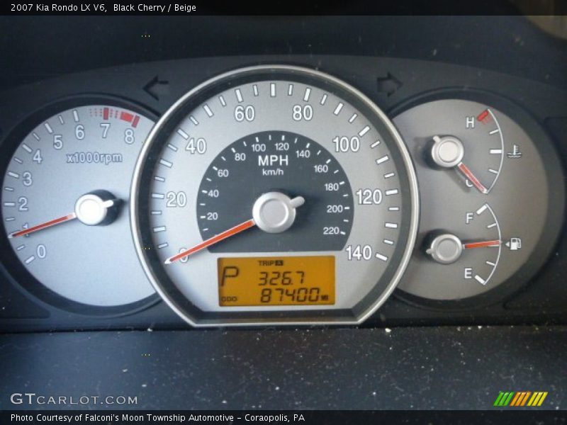 Black Cherry / Beige 2007 Kia Rondo LX V6