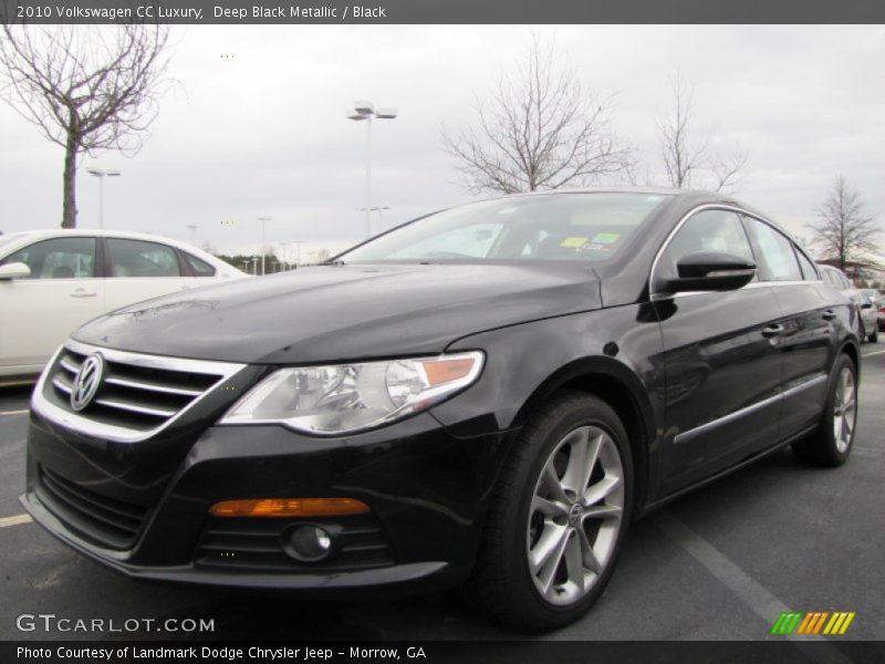 Deep Black Metallic / Black 2010 Volkswagen CC Luxury
