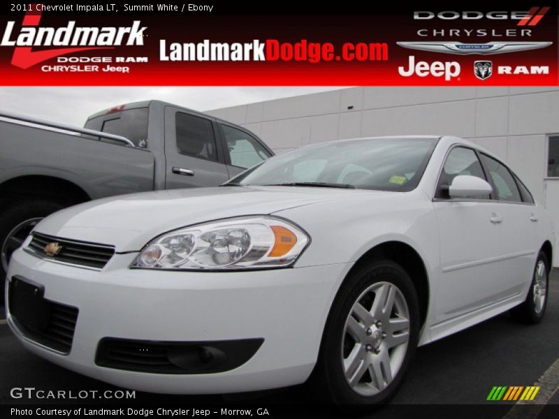 Summit White / Ebony 2011 Chevrolet Impala LT