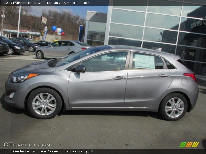 Titanium Gray Metallic / Black 2013 Hyundai Elantra GT