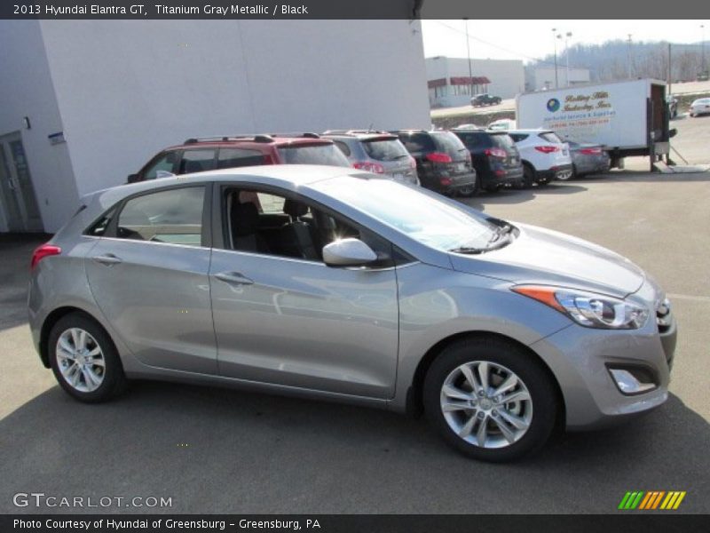 Titanium Gray Metallic / Black 2013 Hyundai Elantra GT