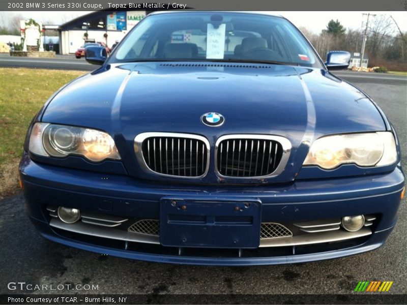 Topaz Blue Metallic / Grey 2002 BMW 3 Series 330i Coupe