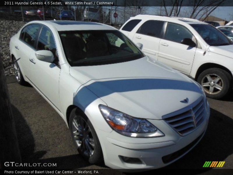 White Satin Pearl / Cashmere 2011 Hyundai Genesis 4.6 Sedan