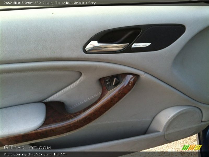 Topaz Blue Metallic / Grey 2002 BMW 3 Series 330i Coupe