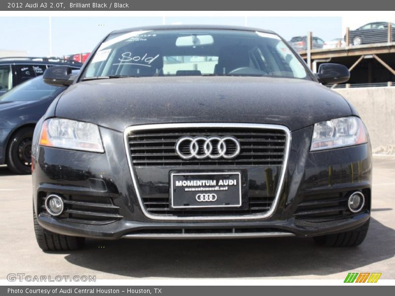Brilliant Black / Black 2012 Audi A3 2.0T