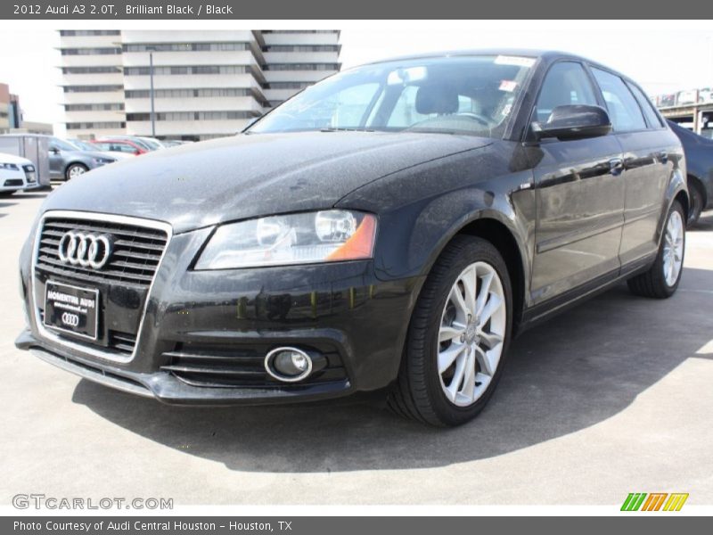 Brilliant Black / Black 2012 Audi A3 2.0T