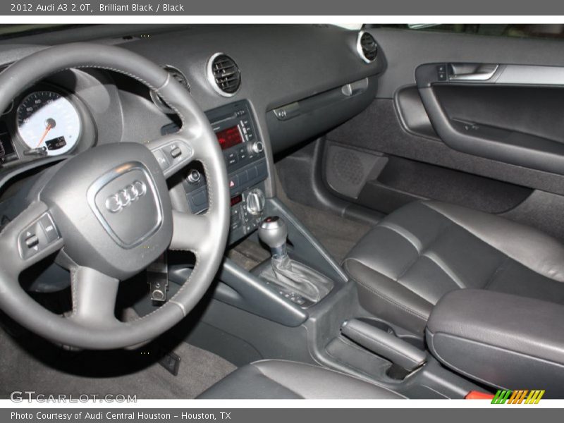 Brilliant Black / Black 2012 Audi A3 2.0T