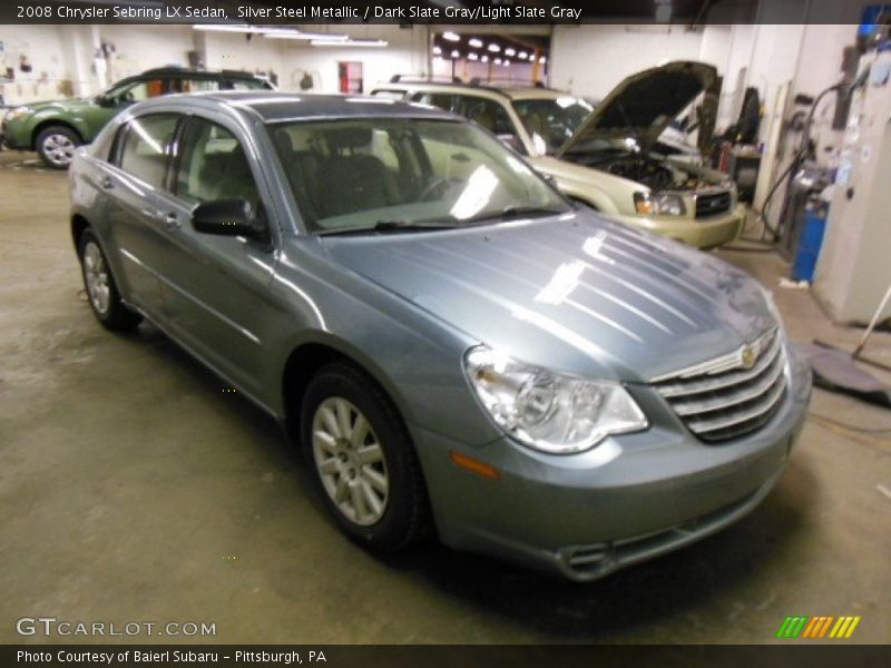 Silver Steel Metallic / Dark Slate Gray/Light Slate Gray 2008 Chrysler Sebring LX Sedan