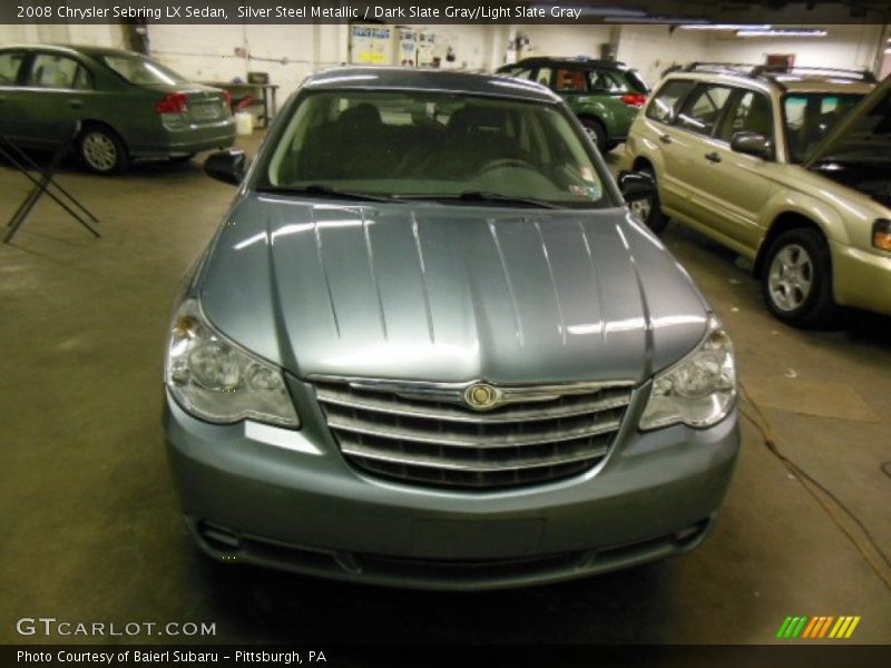 Silver Steel Metallic / Dark Slate Gray/Light Slate Gray 2008 Chrysler Sebring LX Sedan