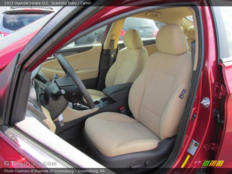 Sparkling Ruby / Camel 2013 Hyundai Sonata GLS