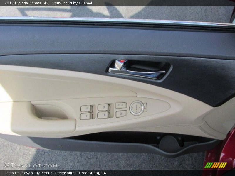 Sparkling Ruby / Camel 2013 Hyundai Sonata GLS