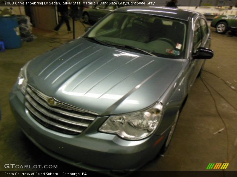 Silver Steel Metallic / Dark Slate Gray/Light Slate Gray 2008 Chrysler Sebring LX Sedan