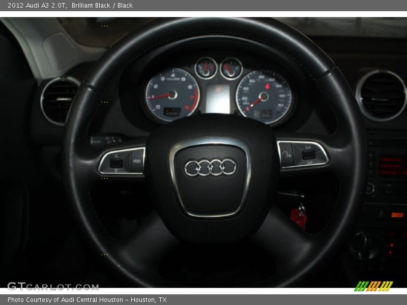 Brilliant Black / Black 2012 Audi A3 2.0T