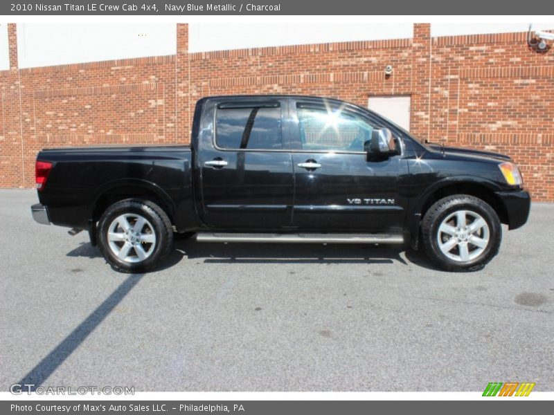  2010 Titan LE Crew Cab 4x4 Navy Blue Metallic
