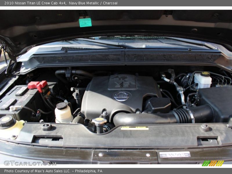 Navy Blue Metallic / Charcoal 2010 Nissan Titan LE Crew Cab 4x4