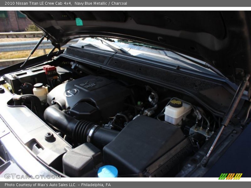 Navy Blue Metallic / Charcoal 2010 Nissan Titan LE Crew Cab 4x4