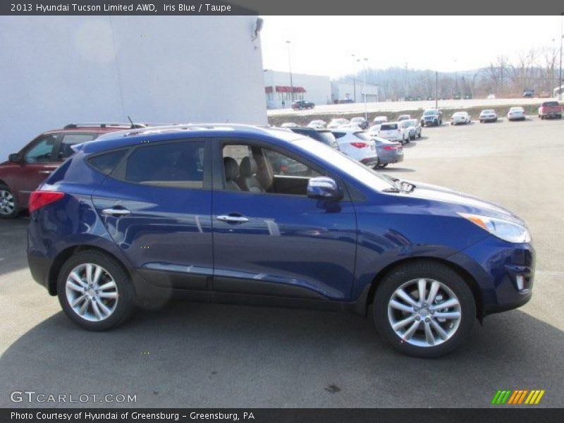 Iris Blue / Taupe 2013 Hyundai Tucson Limited AWD
