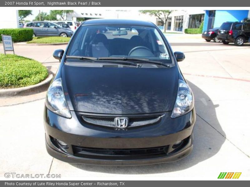 Nighthawk Black Pearl / Black 2007 Honda Fit Sport