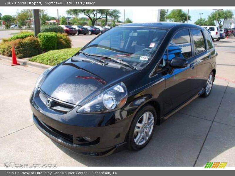 Nighthawk Black Pearl / Black 2007 Honda Fit Sport