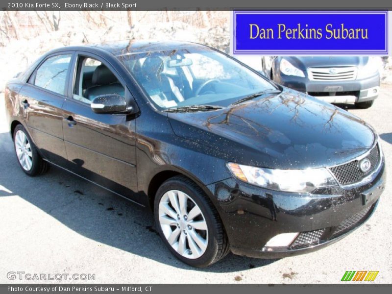 Ebony Black / Black Sport 2010 Kia Forte SX