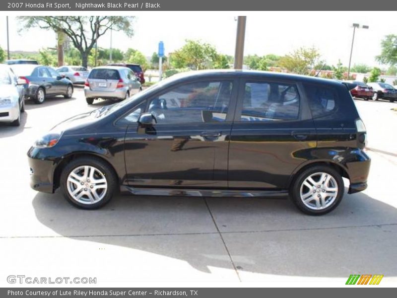 Nighthawk Black Pearl / Black 2007 Honda Fit Sport