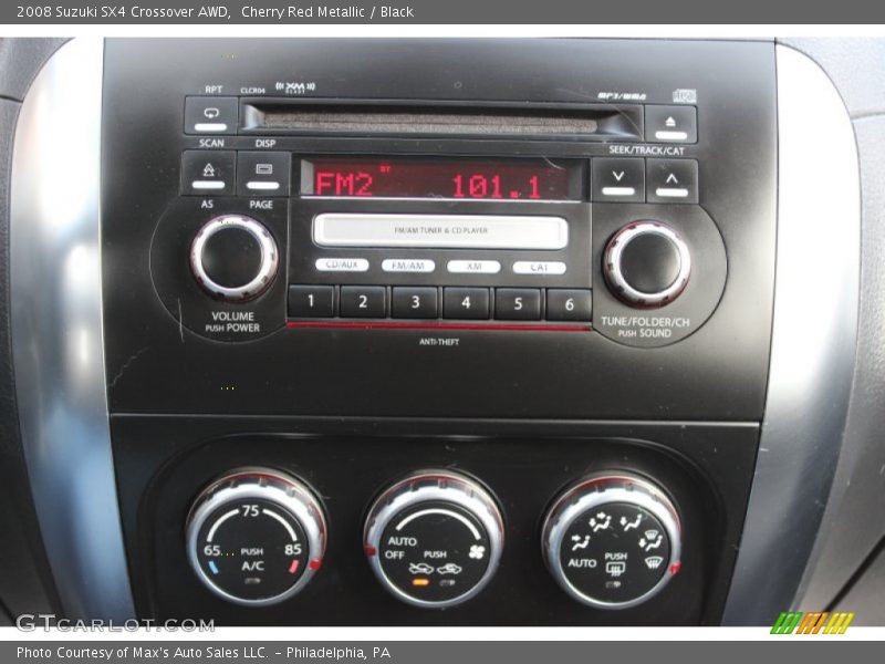 Cherry Red Metallic / Black 2008 Suzuki SX4 Crossover AWD