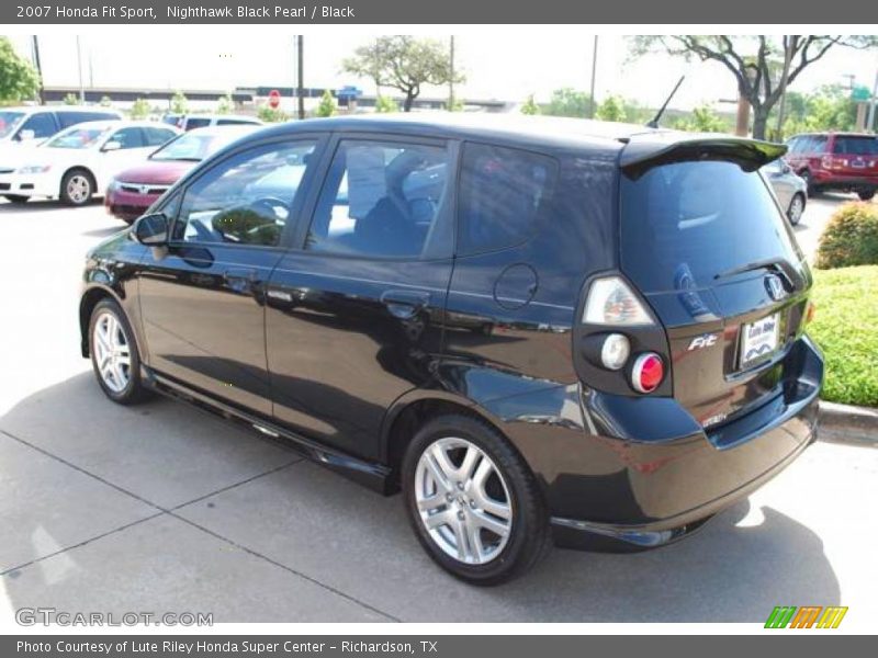 Nighthawk Black Pearl / Black 2007 Honda Fit Sport