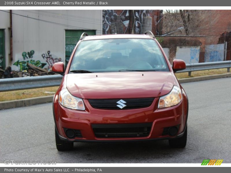 Cherry Red Metallic / Black 2008 Suzuki SX4 Crossover AWD