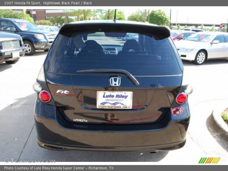 Nighthawk Black Pearl / Black 2007 Honda Fit Sport