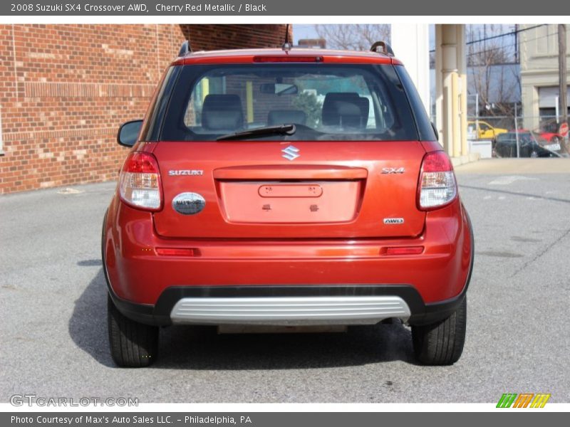 Cherry Red Metallic / Black 2008 Suzuki SX4 Crossover AWD