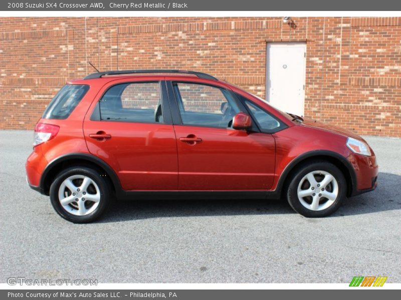 Cherry Red Metallic / Black 2008 Suzuki SX4 Crossover AWD