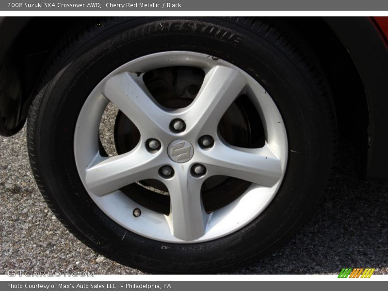 Cherry Red Metallic / Black 2008 Suzuki SX4 Crossover AWD
