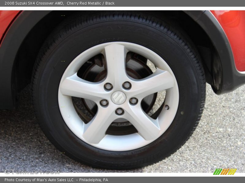 Cherry Red Metallic / Black 2008 Suzuki SX4 Crossover AWD