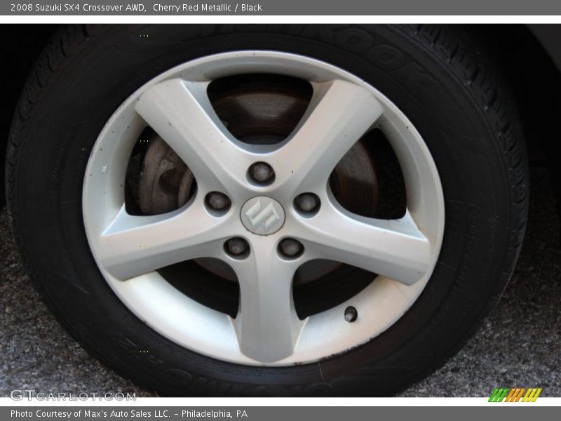 Cherry Red Metallic / Black 2008 Suzuki SX4 Crossover AWD