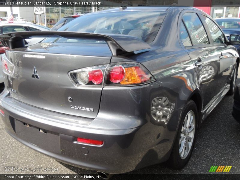 Graphite Gray Pearl / Black 2010 Mitsubishi Lancer ES
