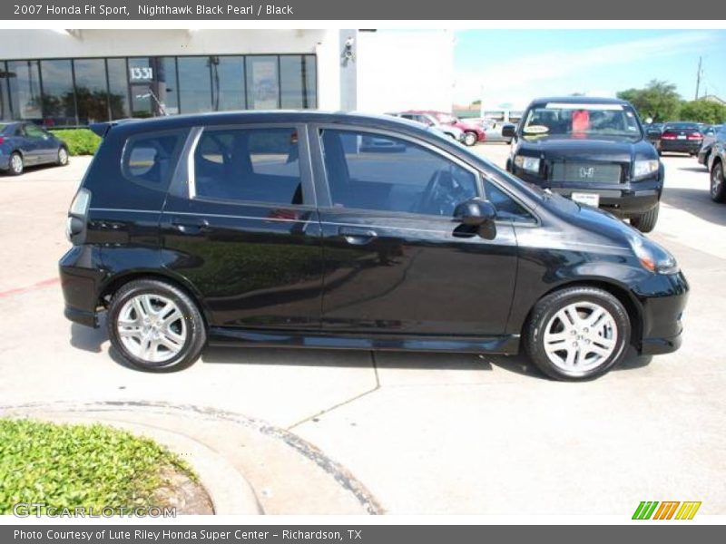 Nighthawk Black Pearl / Black 2007 Honda Fit Sport