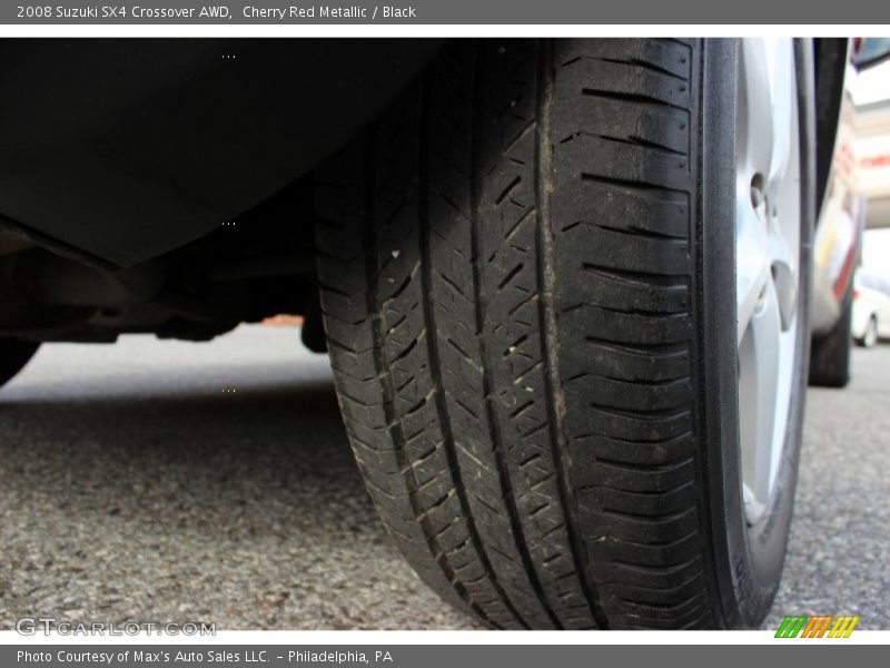Cherry Red Metallic / Black 2008 Suzuki SX4 Crossover AWD