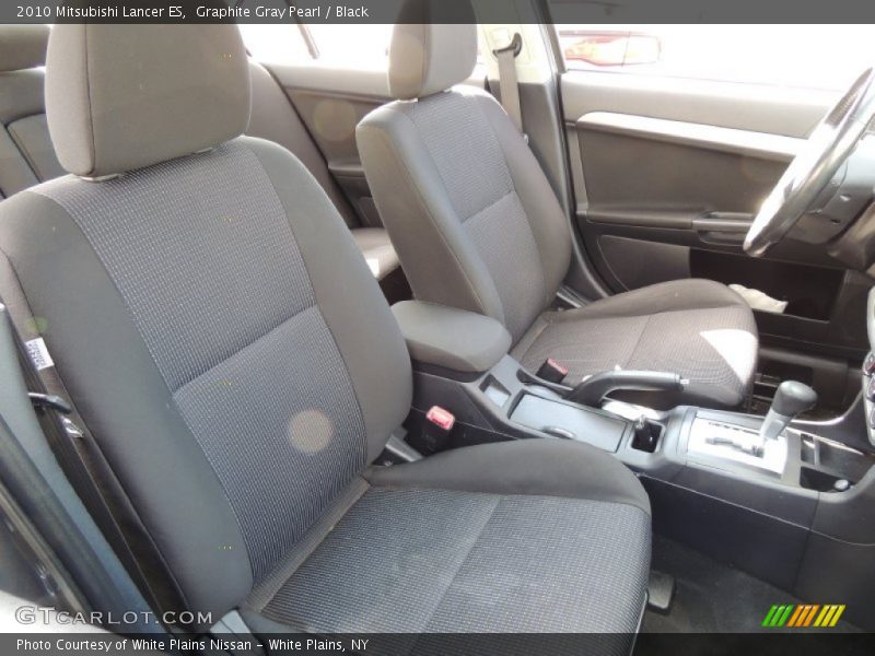 Front Seat of 2010 Lancer ES
