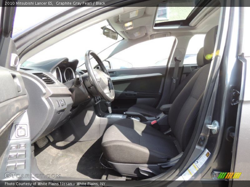Graphite Gray Pearl / Black 2010 Mitsubishi Lancer ES
