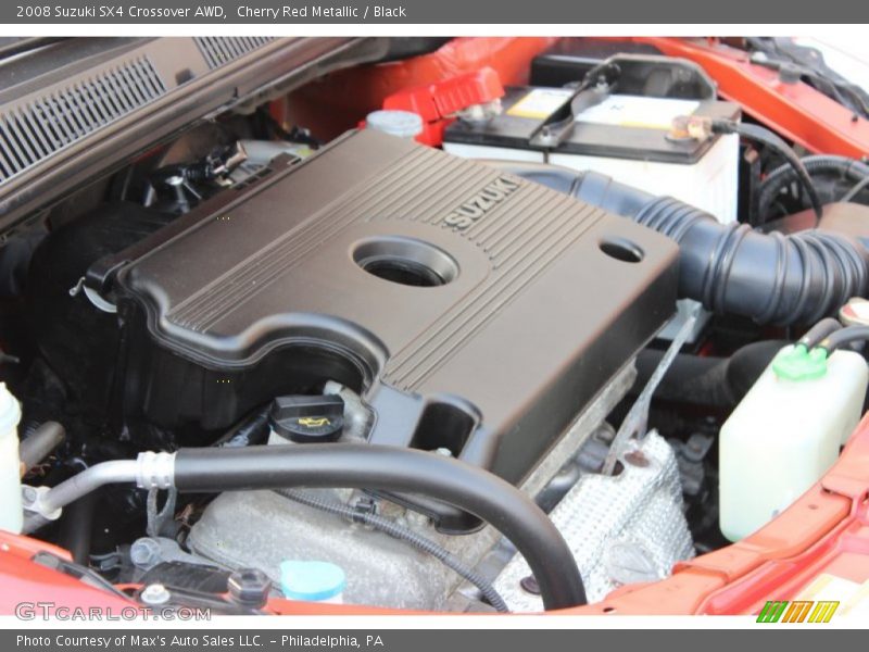Cherry Red Metallic / Black 2008 Suzuki SX4 Crossover AWD
