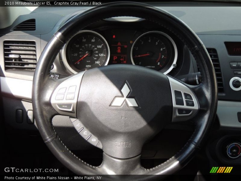 Graphite Gray Pearl / Black 2010 Mitsubishi Lancer ES