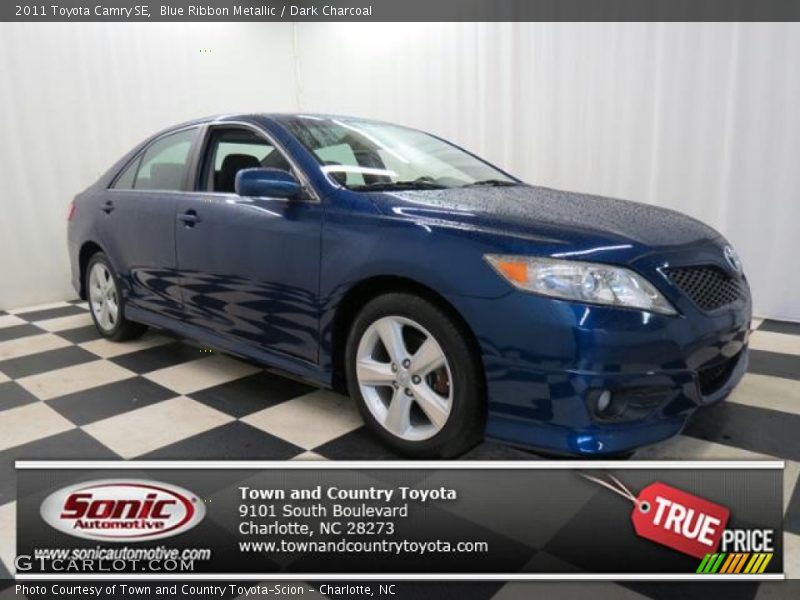 Blue Ribbon Metallic / Dark Charcoal 2011 Toyota Camry SE