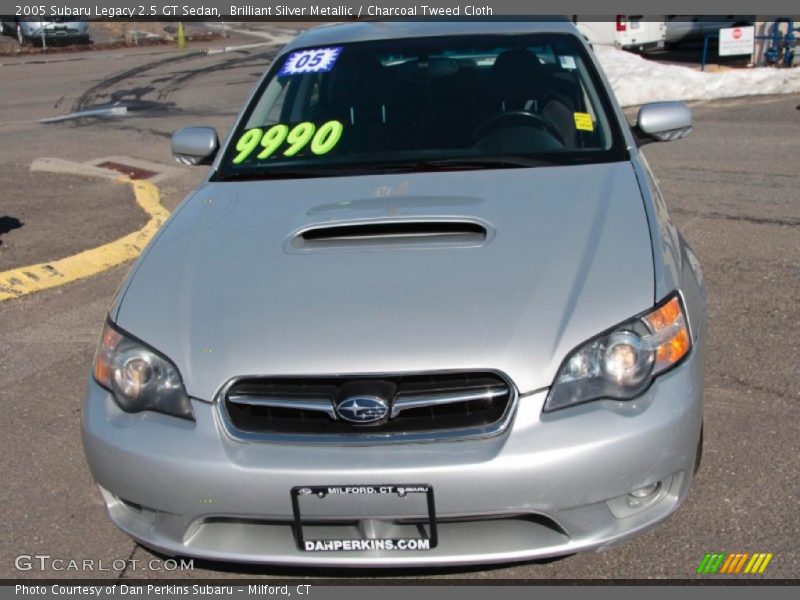 Brilliant Silver Metallic / Charcoal Tweed Cloth 2005 Subaru Legacy 2.5 GT Sedan