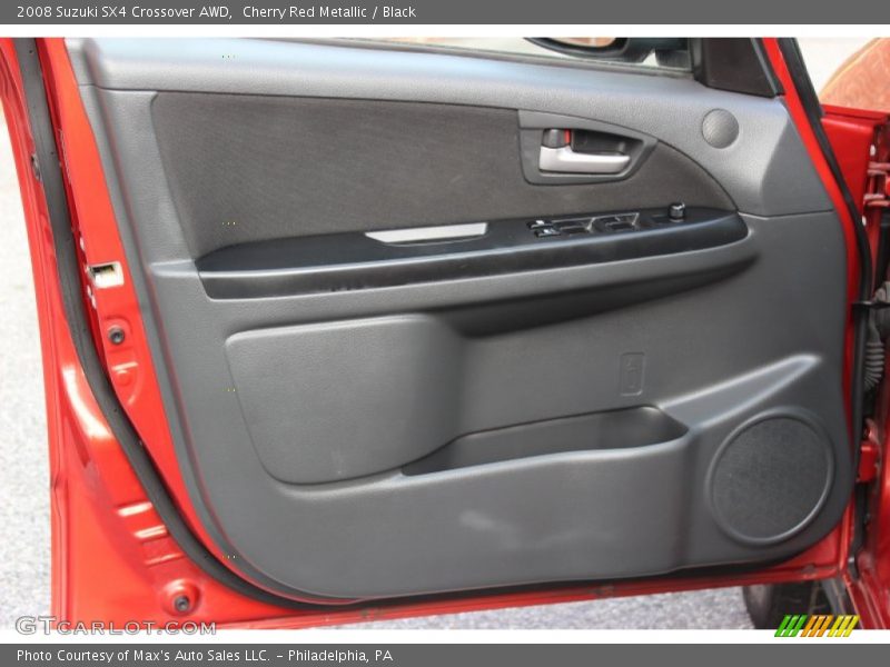 Cherry Red Metallic / Black 2008 Suzuki SX4 Crossover AWD